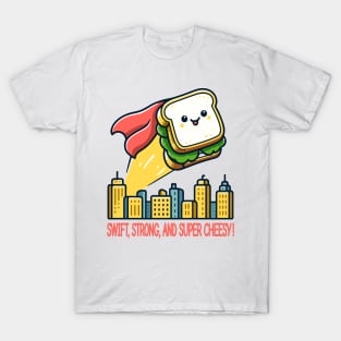 Caped Crusader Sandwich - Grilled Cheese T-Shirt